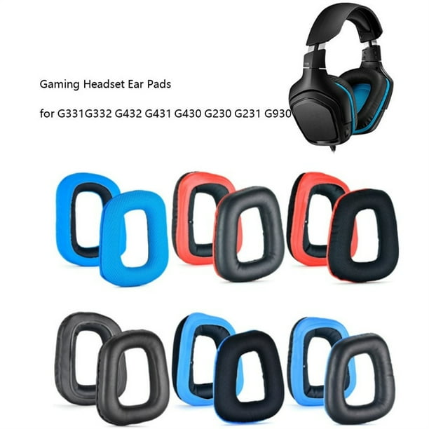 Pair Ear Pads Replacement Headset Ear Cups Compatible For Logitech G35 G930 G430 F450 G331 G231 G431 Earmuffs