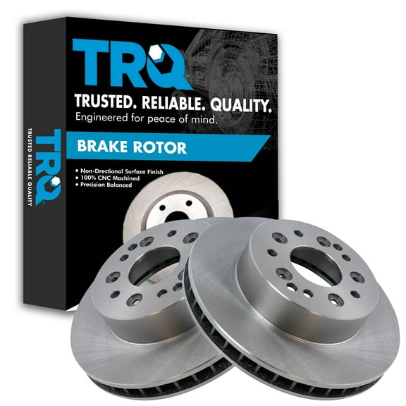 TRQ Rear Brake Rotors Set Vented Fits Select 1965-1982 Chevrolet Corvette