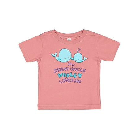 

Inktastic My Great Uncle Whale-y Loves Me Gift Baby Boy or Baby Girl T-Shirt