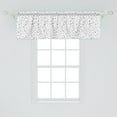 thumbnail image 2 of Ambesonne Black and White Window Valance, Musical Elements, 42" x 18", Black and White, 2 of 3