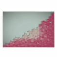 thumbnail image 1 of Pink and Grey Cutting Board, Abstract Geometric Digital Mosaic Fractal Hexagon Pattern, Decorative Tempered Glass Cutting and Serving Board, Small Size, Magenta Pale Peach Grey, by Ambesonne, 1 of 1