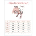 thumbnail image 2 of Newborn Baby Girls Clothes 3 Months Girls 3PCS Hoodie Outfits Set Flower Print Newborn Girls Long Sleeve Top Pants Set with Headband Pink, 2 of 9