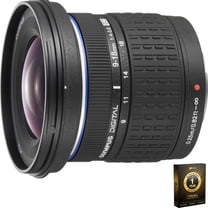 Open Box Olympus Super Wide Angle 9-18mm f/4-5.6 ED Zuiko Zoom Lens for Olympus D.SLR with 1 Year CPS Premium Warranty Pack