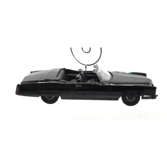 1972 Cadillac Eldorado Fleetwood Convertible Black Christmas Ornament