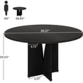 thumbnail image 4 of Tribesigns Round Dining Table, 39.37" Wood Kitchen Table for 4 People, 4 of 6