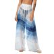 thumbnail image 1 of Pantalones de playa de gasa ligeros para mujer con protección solar, pantalones anchos de estilo bohemio estampados, blusa para mujer, 1 of 7