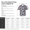 thumbnail image 5 of Sigee Christmas Hat Dachshund for Men’s Casual Beach Summer Shirts Funky Hawaiian Shirt for Men Hawaiian Shirts,Large, 5 of 7