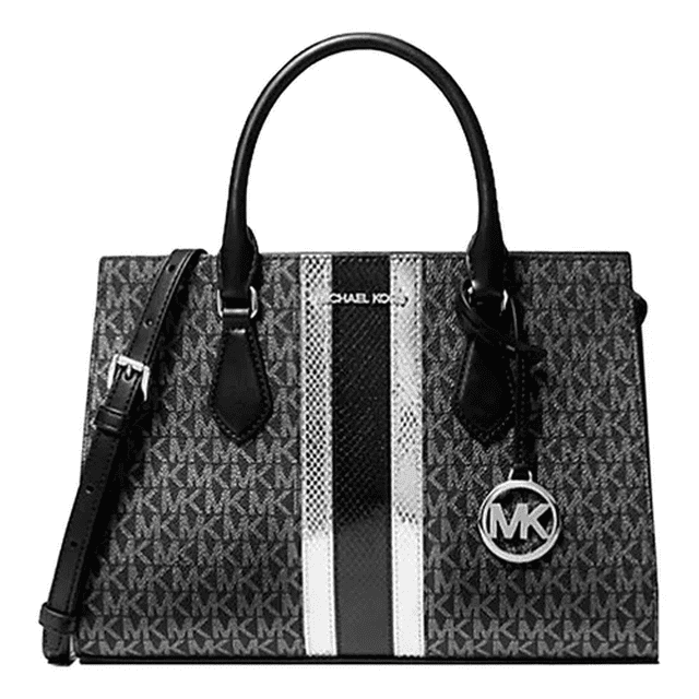 Bolso Michael Kors Sheila Medium Signature Black Noir