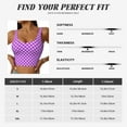 thumbnail image 2 of Sports Bras for Women Workout Tank Tops, purple lilac checkered Running Vest with Removable Cups, 2 of 7