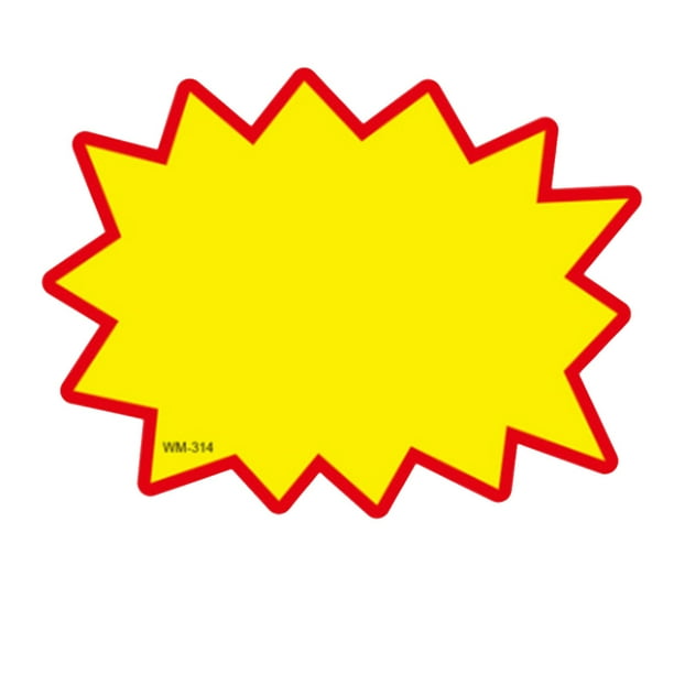 Baohd Burst Paper Signs Blank 50 Pieces English Label Tags Party Favors