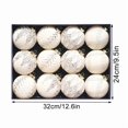 thumbnail image 2 of FastXmas Christmas Ornaments Balls Xmas Tree Decoration Balls Set 12Pcs Xmas Balls with Gold Sequins & Glitter Decor Shatterproof Xmas Ball Ornaments for Holiday Party Home Christmas Tree Decor(Red), 2 of 3