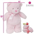 thumbnail image 2 of Peluche Jolitee My First Bear de peluche rosa para recién nacido, 2 of 5