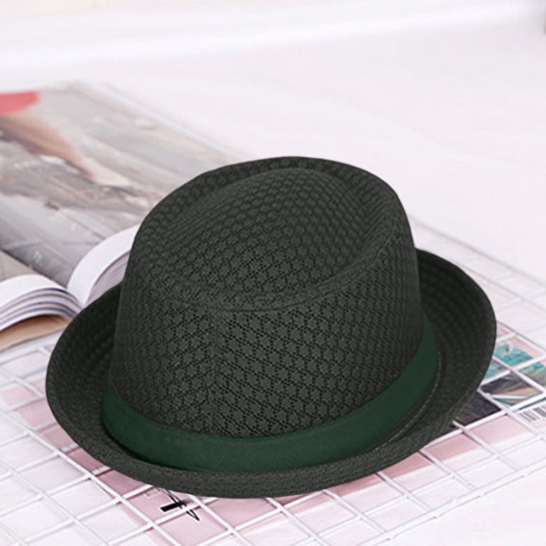 Summer Breathable Mesh Pork Pie Hat for Men Women, Fedora  display picture 3