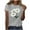 C18, variant on Women's Tops Under $5 Casual Print Shirt Round-Neck Pullover Tee Short Sleeve Blouses