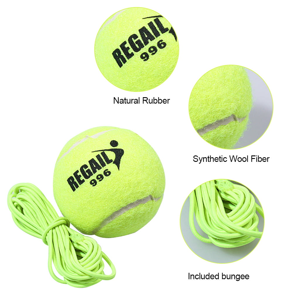 Yunhigh Tennis Trainer with String Portable Lightweight Training Ball Kit for Beach Cricket Dog Training 