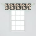 thumbnail image 2 of Ambesonne Floral Window Valance, Poppy Flowers Nature, 54" X 12", Tan Charcoal Grey Red, 2 of 3
