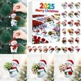 thumbnail image 2 of 2025 2D Snowman Advent Calendar - 24 Acrylic Hanging Ornaments with Double Printed Patterns, Christmas Countdown Calendar for Home Holiday Decorations(H), 2 of 8