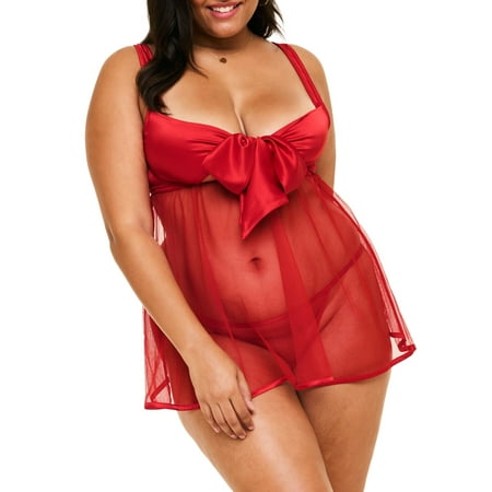 Adore Me Bessima Unlined Babydoll Women's Lingerie Plus and Regular Sizes