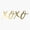 1pcs, variant on Xoxo Gold Style Heart Sticker