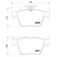 thumbnail image 4 of Brembo Brake Pad P85124 FMSI Number D1761-8996; Low-Metallic; Set Of 4, 4 of 4
