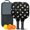 Pioneer Flower Floral, variant on Pickleball Paddles Set,Pioneer Flower Floral Print Pattern Fiberglass Surface Pickleball Racket Set with 2 Indoor Outdoor Pickleball Balls and Pickleball Bag,Pickle-ball Equipment