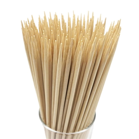 Palitos de bambú HOPELF de 12" gruesos de 4 mm, 100 piezas