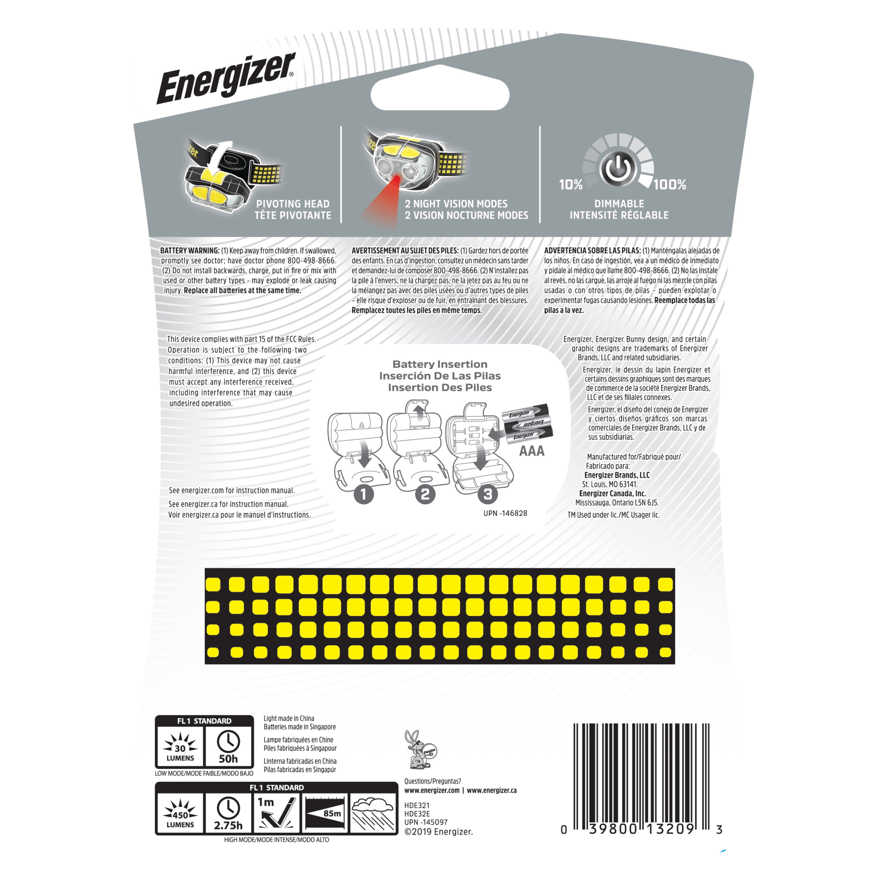 Energizer Vision Headlamp Ultra HD LED