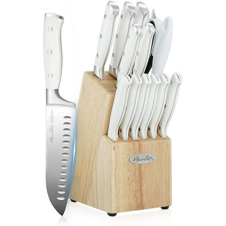 

Kitchen Knives Set Harriet 14-Piece Knife Block Set with Multifunctional Kitchen Shear and Sharpening Steel High-Carbon Stainless Steel Chef Knife Set Classic Forged Triple