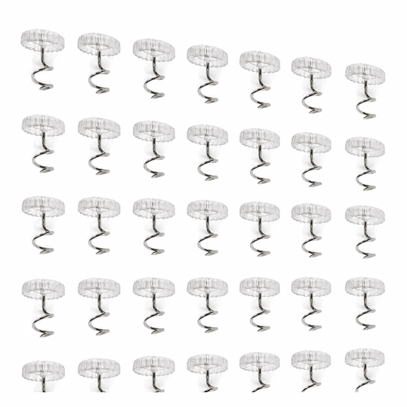 Aurelia 2026 New 30 Fixing Nails Buttons Twisting Sofa Cover Armrest Fixator Pins Pcs Upholstery Headliner Clear Heads for Slipcovers and Bedskirts 0.5 Inches Bed Skirt Pins