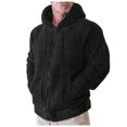 thumbnail image 3 of Hommes Pull à Capuche Zip Sweat à Capuche Hiver Chaud Outwear Veste de Poche, 3 of 6