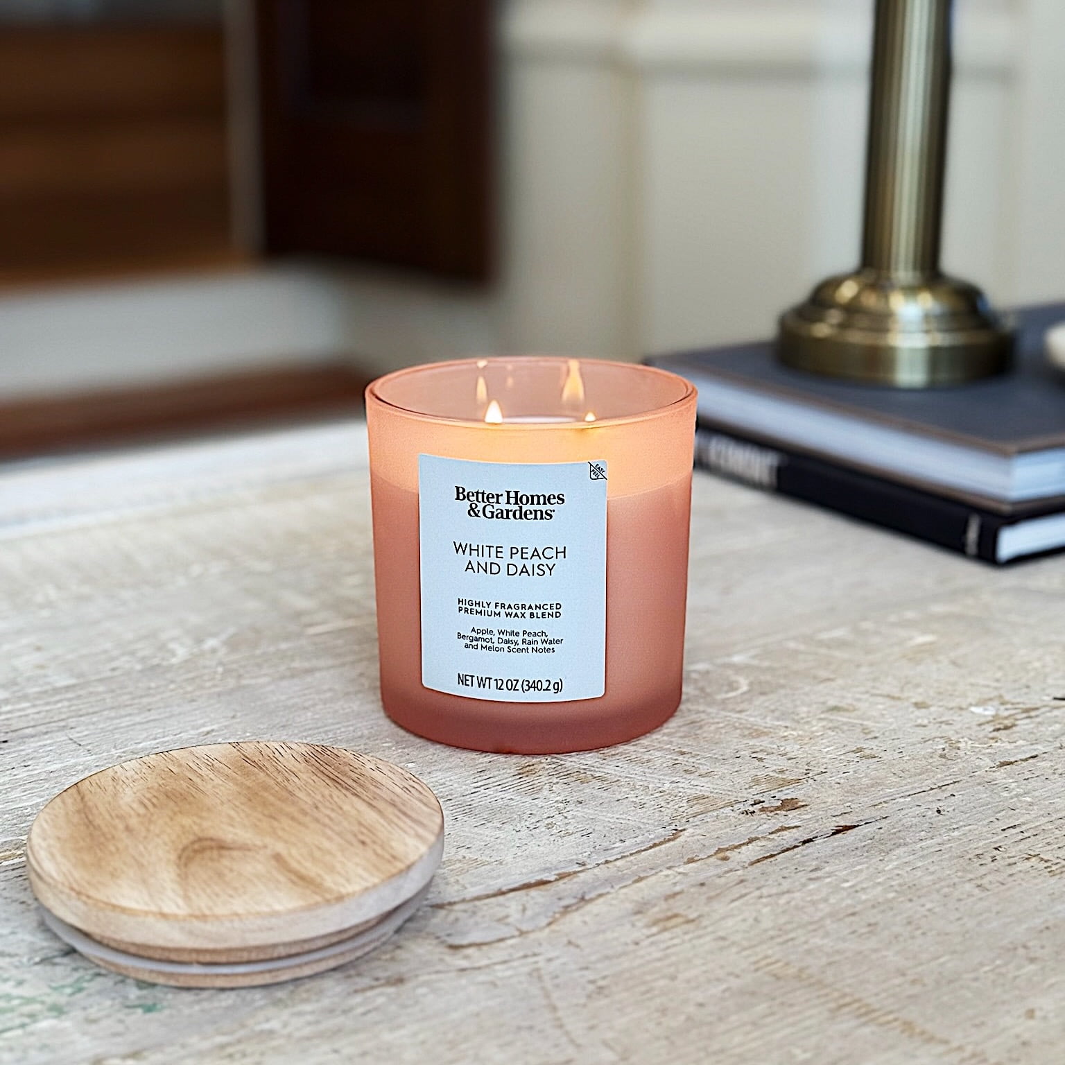 (4 pack) Better Homes & Gardens Pineapple & Ginger Scented 12oz 2-wick Candle