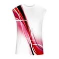 thumbnail image 4 of EchfiProm Mens Tank Tops Red Sleeveless Tank Tops Graphic Prints Round Neck Sports Shirts XXL, 4 of 5