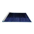 thumbnail image 2 of Ahgly Company Machine Washable Indoor Square Abstract Blue Modern Area Rugs, 6' Square, 2 of 4