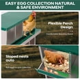 thumbnail image 3 of Yeshouse Nido para gallinas de 6, 8 y 10 agujeros, de acero galvanizado inoxidable, para gallinas, fácil de recoger y limpiar, 3 of 7