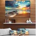 thumbnail image 3 of Designart 'Beautiful Cloudscape over the Sea ' Modern Beach Metal Wall Art, 3 of 5