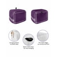 thumbnail image 2 of Pure Dark Purple Toaster Cover 4 Slice, Simple Solid Color Dustproof Bread Machine Oven Cover with Storage Pockets, Fits Most Kitchen Toasters Protector, 2 of 5