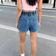 thumbnail image 6 of OGLCCG 3 Pack Girls Jean Shorts Kids High Waist Athletic Denim Shorts with Pockets Summer Casual Straight Leg Shorts for Teen Girl 3-15 Years, 6 of 8