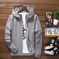 thumbnail image 4 of Chaqueta fina deportiva para ciclismo al aire libre para hombre, chaqueta cortavientos holgada informal para hombre, prendas de vestir de color caramelo, Tops, 4 of 5