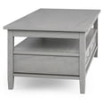 thumbnail image 5 of Pemberly Row SOLID WOOD 48 inch Wide Rectangle Coffee Table in Fog Gray, 5 of 9