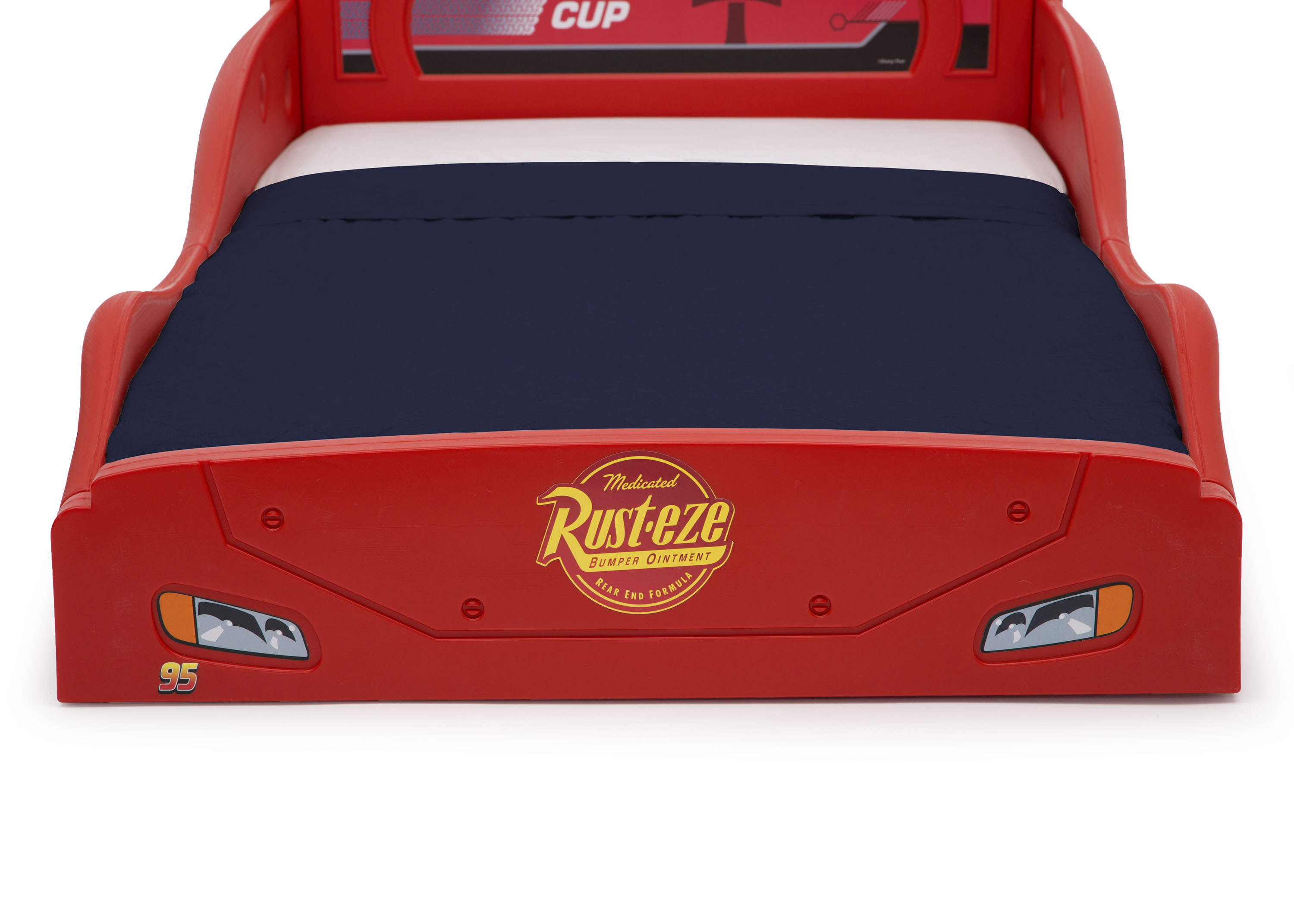 Disney Pixar Cars Lightning McQueen Plastic Sleep and Play Toddler Bed by Delta Children - image 3 of 6