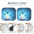 thumbnail image 7 of Uemuo Butterflies And Waterlily In Water Printed 2 PCS Car Windshield Sun Shade, Auto Sun Heat and UV Rays Blocker, Foldable Automotive Front Window Sunshade Protector, 7 of 7