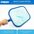 thumbnail image 4 of HYDROTOOLS By SWIMLINE 8005 Introductory Residential Leaf Skimmer Net Head Cleaner | For Swimming Pool Spa Fountain Pond Hot Tub | Leaves Bugs Debris Fine Cleaning Maintenance | Heavy Duty Extra Large, 4 of 7