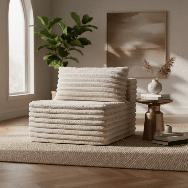 Sillon en Caja Central Modular Beige