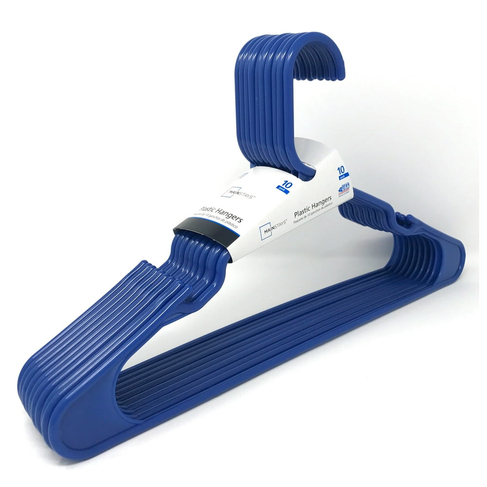 Mainstays Blue Hangers, 10 Count