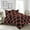 Brick-Red/Black, variant on D.N.G. BEDDINGS 3 Piece Luxury Two Tone Diamond Ruffle Pattern Comforter Set Premium Super Soft All Season 800 Thread Count, 100% Egyptian Cotton, Oversized Super King Size Burgundy/Black Solid Color