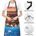 thumbnail image 6 of Lsque Animals On Noah's Ark2 Waterproof Apron Chef Aprons for Men Heavy Duty Chemical Work Apron Extra Long Grilling Aprons with Adjustable Bib Apron, 6 of 9