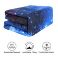 thumbnail image 3 of Full/Queen 3pcs Galaxies Dark Blue Comforter All-season Down Quilted Duvet, 3 of 6