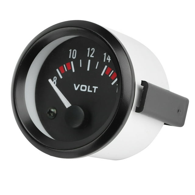 Voltímetro De 12 V, BX100007 Voltímetro Universal Para Automóvil De 2 Pulgadas De Diámetro Para La Mayoría De Los Automóviles De 12 V