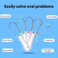 thumbnail image 2 of Limpiador de lengua de 5 uds, raspador de lengua de plástico, cepillo de limpieza, limpiador raspador de lengua para adultos y niños, 2 of 8