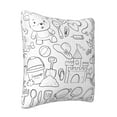 thumbnail image 2 of ZICANCN Decorative Throw Pillow Covers , Baby Hand Sketch Couch Sofa Decorative Knit Pillow Covers for Living Room Farmhouse 12"x12", 2 of 8